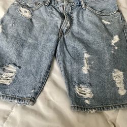 Size 31 Distressed Shorts 505 