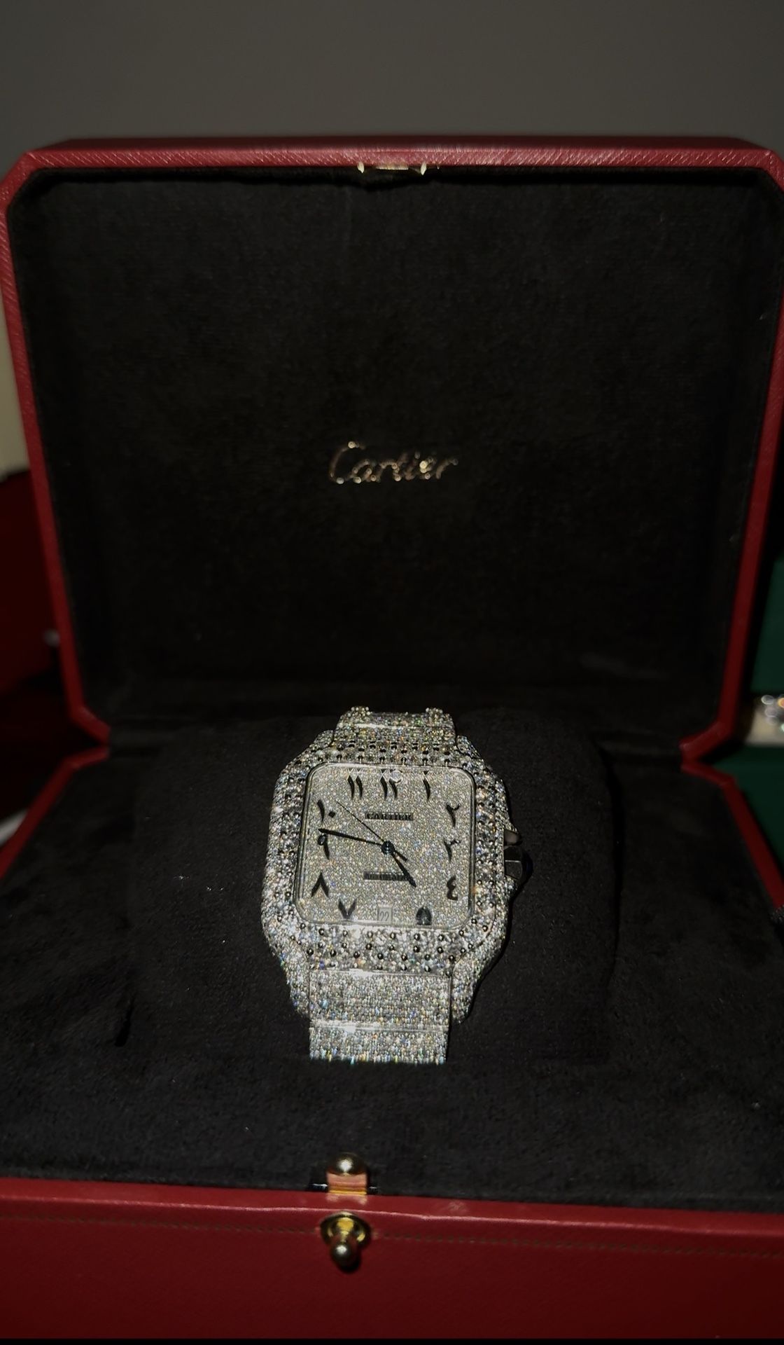 MOISSANITE WATCH/ WILL PASS DIAMOND TESTER