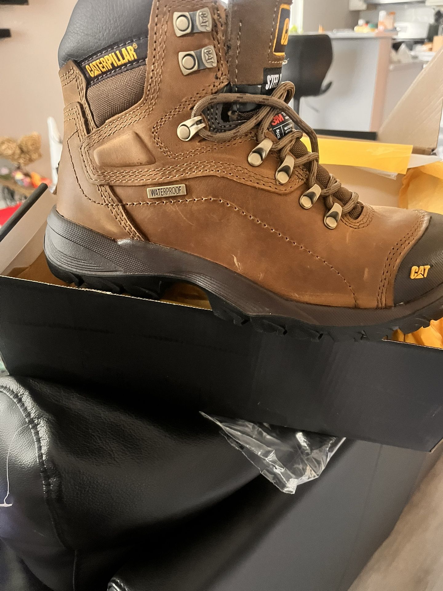 Work Boots Cat Boots Waterproof Size8
