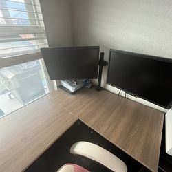 Office desk + 2 Monitors+ Chair (all for $180)