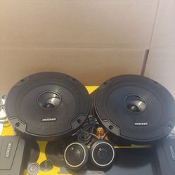 KICKER 1 PAIR 6.5" 300 WATTS COMPONENT SET WITH CROSSOVER CAR SPEAKER