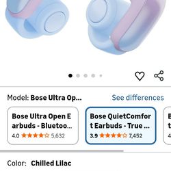 Bose Ultra Open (Chilled Lilac) Earbuds