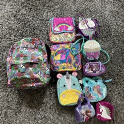 Little Girl’s Backpacks and Small Purses 