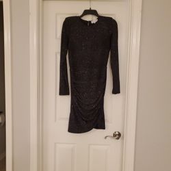 Gibson Latimer Black Glitter Dress