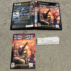 Ring of Red Sony PlayStation 2 PS2 Case And Manual Only NO GAME