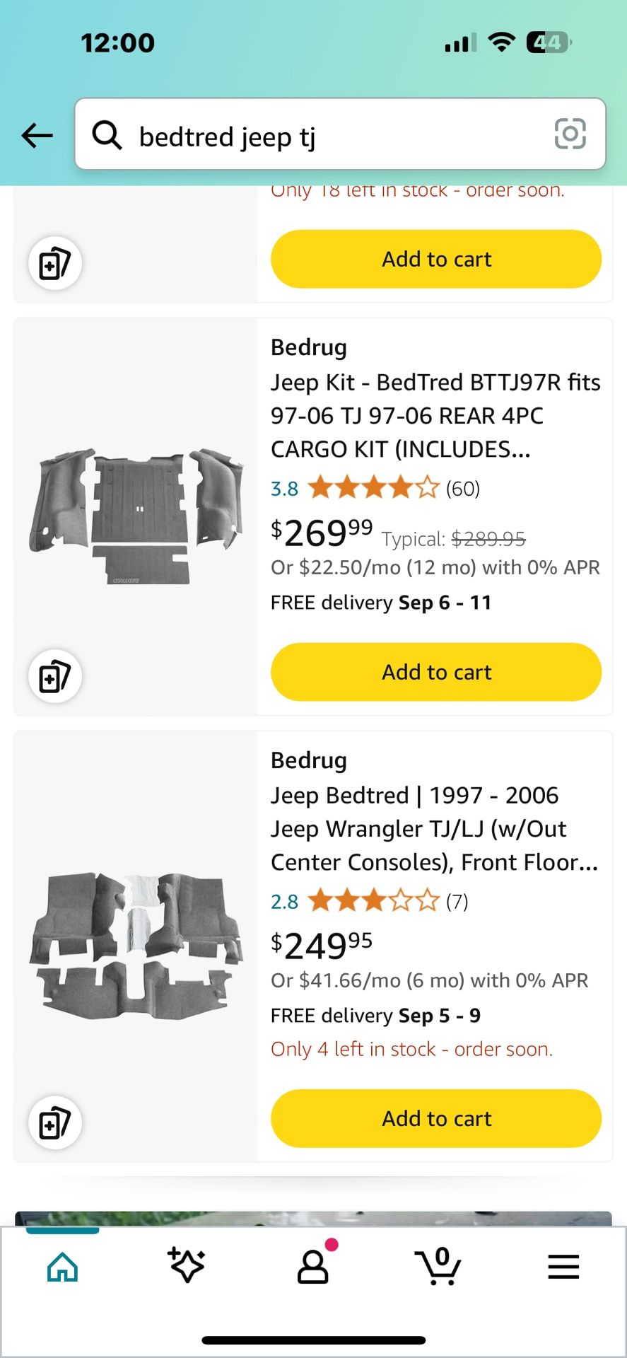 BEDRUG PREMIUM LINER FOR JEEP