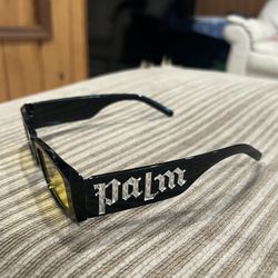 YELLOW PALM SUNGLASSES (read The Description!!!) 