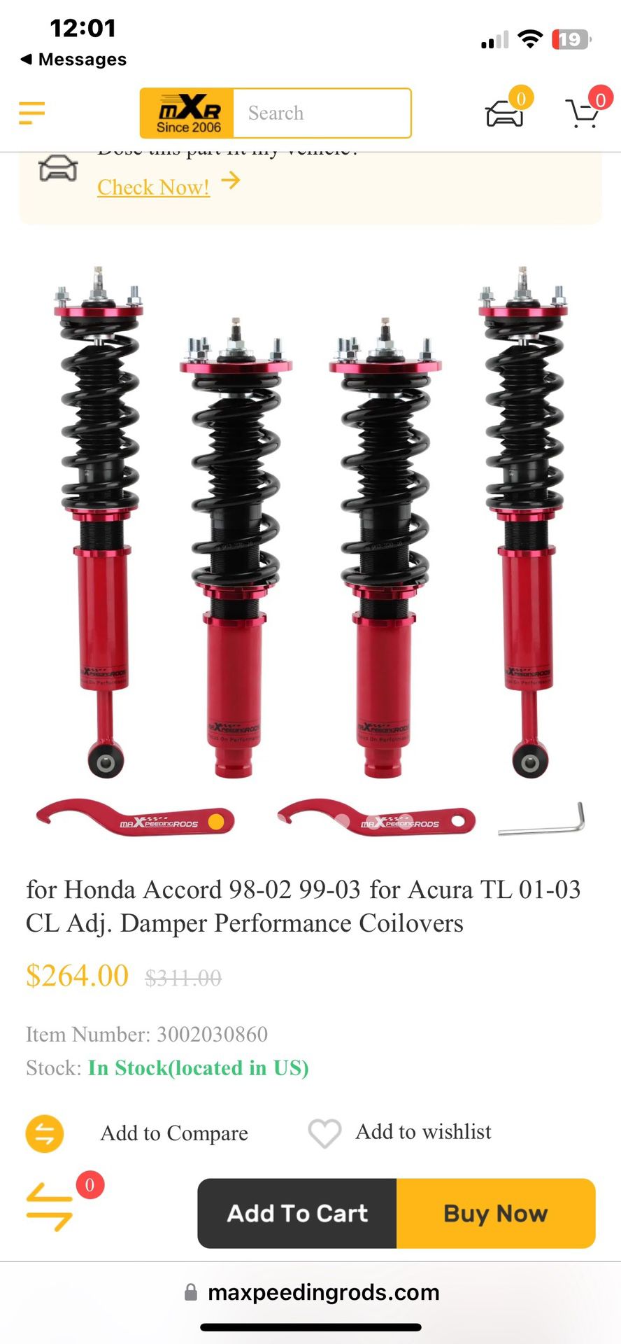 Brand New Coilvers