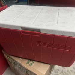 Coleman Red 48 Quart Cooler