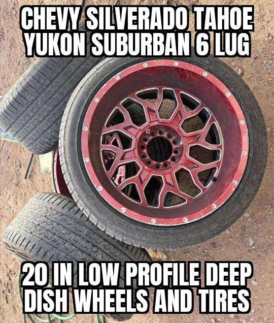 Deep Dish 20-in Rims And Tires 6 Lug