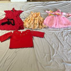 4 Pack Size 2-4 Year Girls Clothes Bundle 15 All