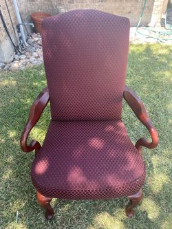 Beautiful Red GODSENECK ACCENT CHAIR