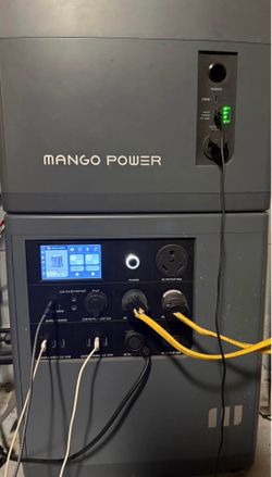 2 Mango Power E Portable Power Station and 1 extension of 3kw