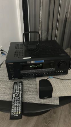 Boss home theater speaker with Onkyo receiver and remote