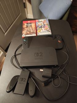 Nintendo switch 2 plus 2 games barely used