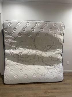 King size bed frame and mattress
