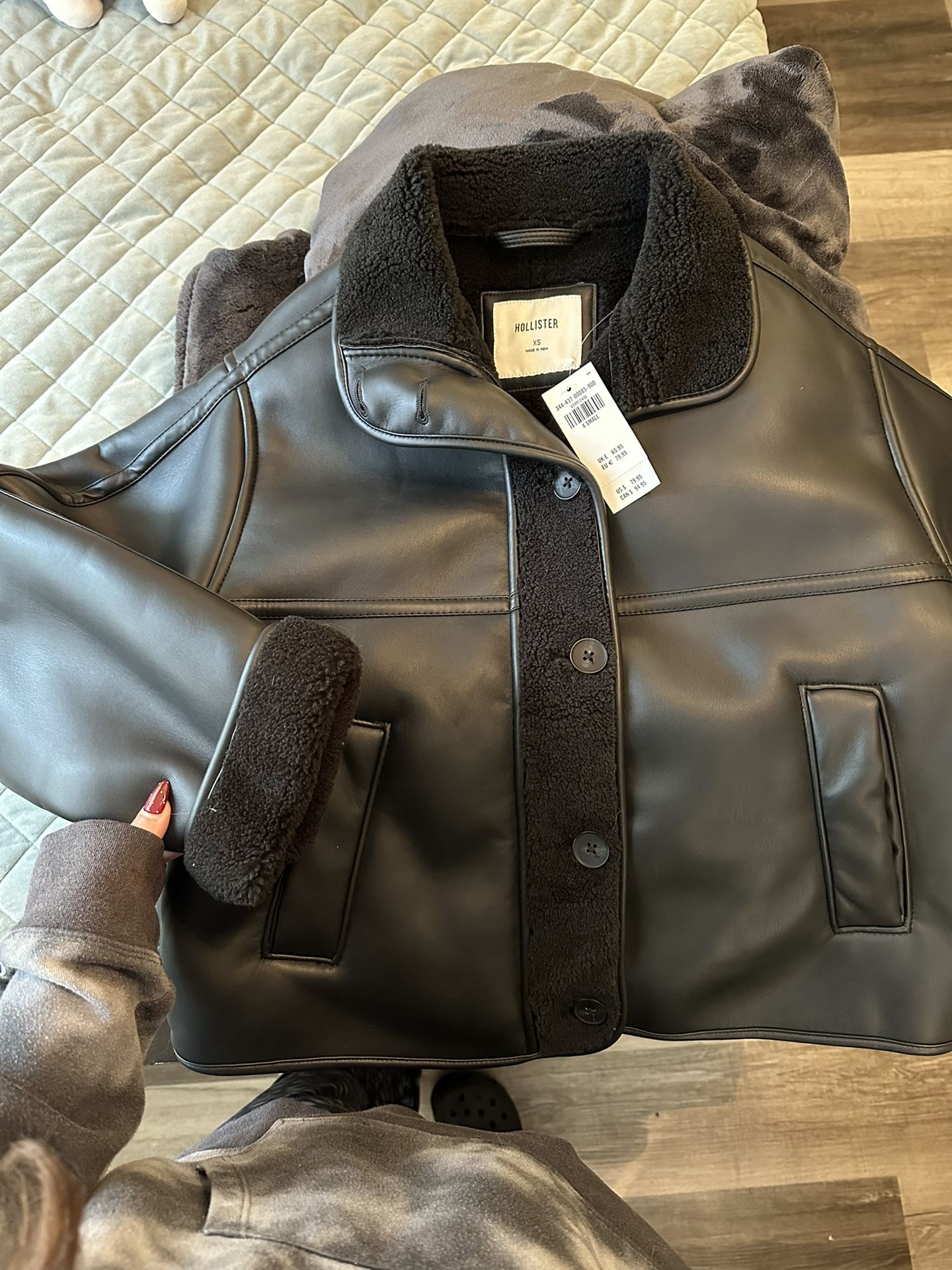 Hollister Leather Jacket 