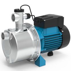 4/5 HP Smart Control Booster Jet Pump, 1000 GPH 115V Stainless Steel Shallow Well Pump with Automatic On/Off for Home, Garden, Farm Irrigation, and Sp