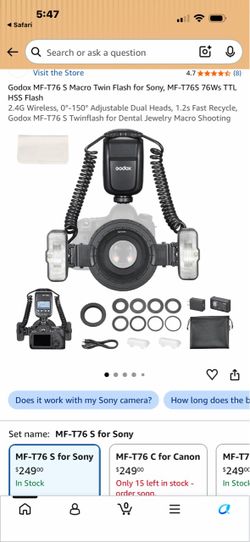 Godox MF-T76S Macro Twin Flash for Sony