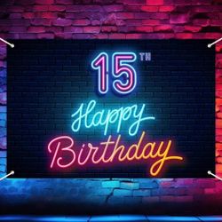 15th Birthday Banner