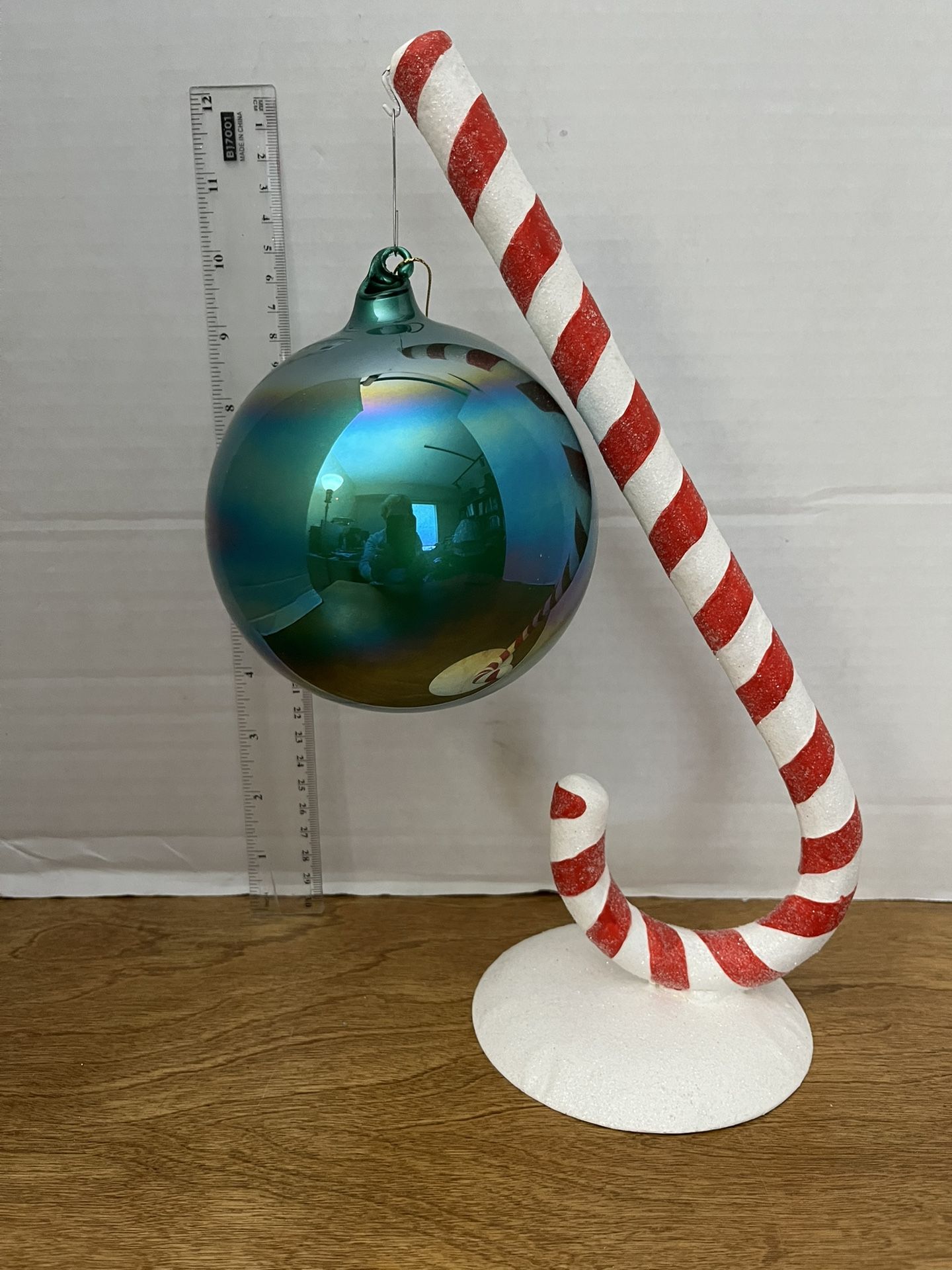 Dept 56 Glittered Candy Cane Christmas Tree Ornament Stand