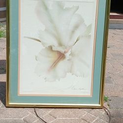 Lithograph "Flower In Bloom" By Oscar Tejeda