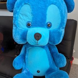 Giant 40" Blue Stuffed Bear