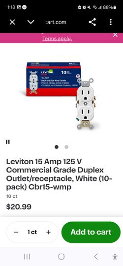 10pk Outlet Recepticles,10pk 4plug Conjunction Boxes And 10pk Covers