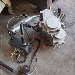 bullet train 2 stroke bike motor with pull start