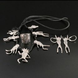 Goth Punk Custom Sterling Silver Jewelry / Fashion/ Real Sterling Silver / Y2K / Hand Made