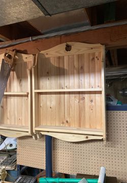 Hand made wall plate rack