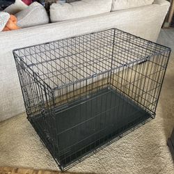 Collapsible Dog Crate With Wheels 