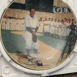 1993 DELPHI Lou Gehrig The Luckiest Man Legends of Baseball Plate
