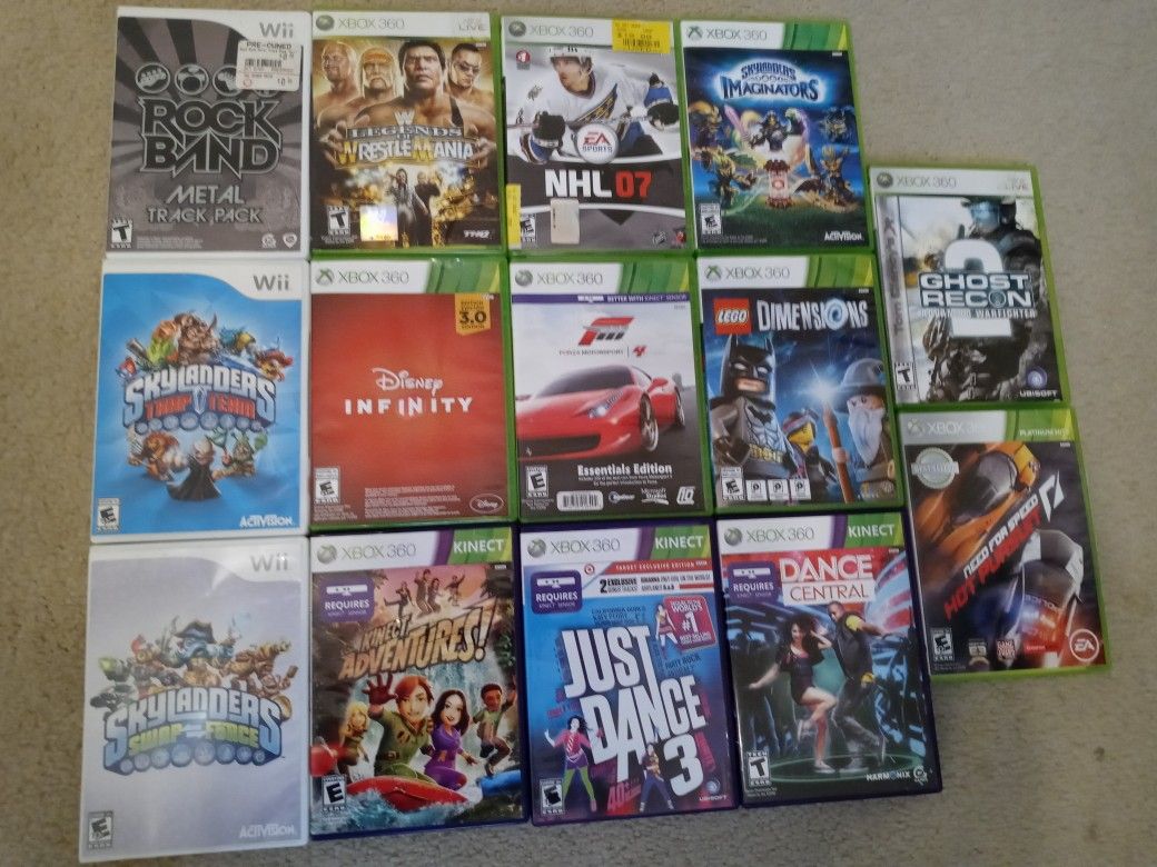 Xbox 360 And Wii Games