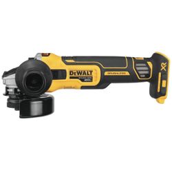 DEWALT 20V MAX XR Cordless Brushless 4.5 in. Paddle Switch Small Angle Grinder with Kickback Brake (Tool Only)