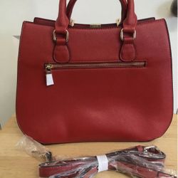 Red Purse with Gold Trim