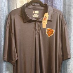 Chicago Bears Size 2XL NFL TEAM APPAREL Polo Shirt (NWT)😇Please Read Description.