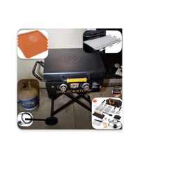 Blackstone Adventure Ready 2-Burner 22" Propane Omnivore Griddle with Flex-fold Legs and More