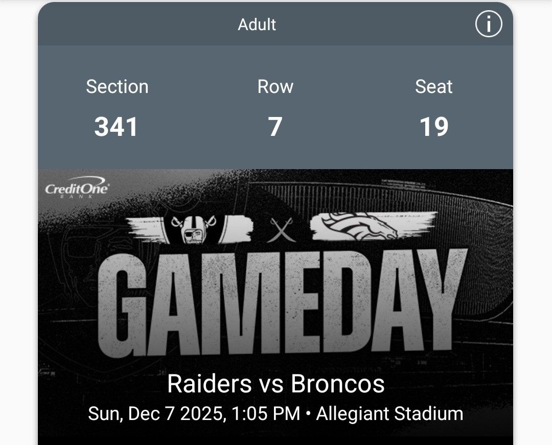 Raiders Vs Broncos