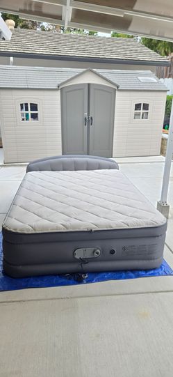 SEALY AlwayzAire Tough Guard Quilted Topper Air Mattress, Queen