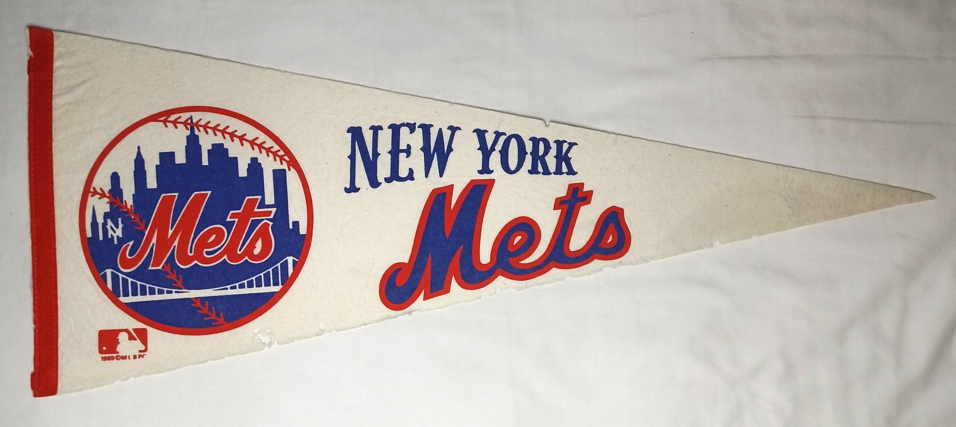 New York Mets Vintage 1960s Pennant Standard Size 12x30"