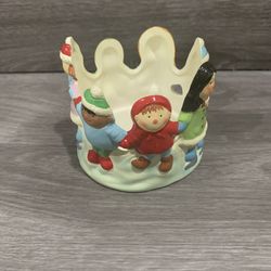 Christmas Circle Of Friends Candle Holder 