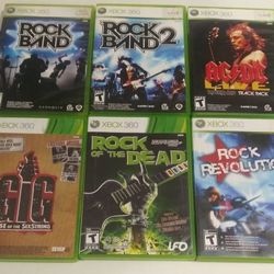 Xbox 360 Rockband Games **Individually Priced**
