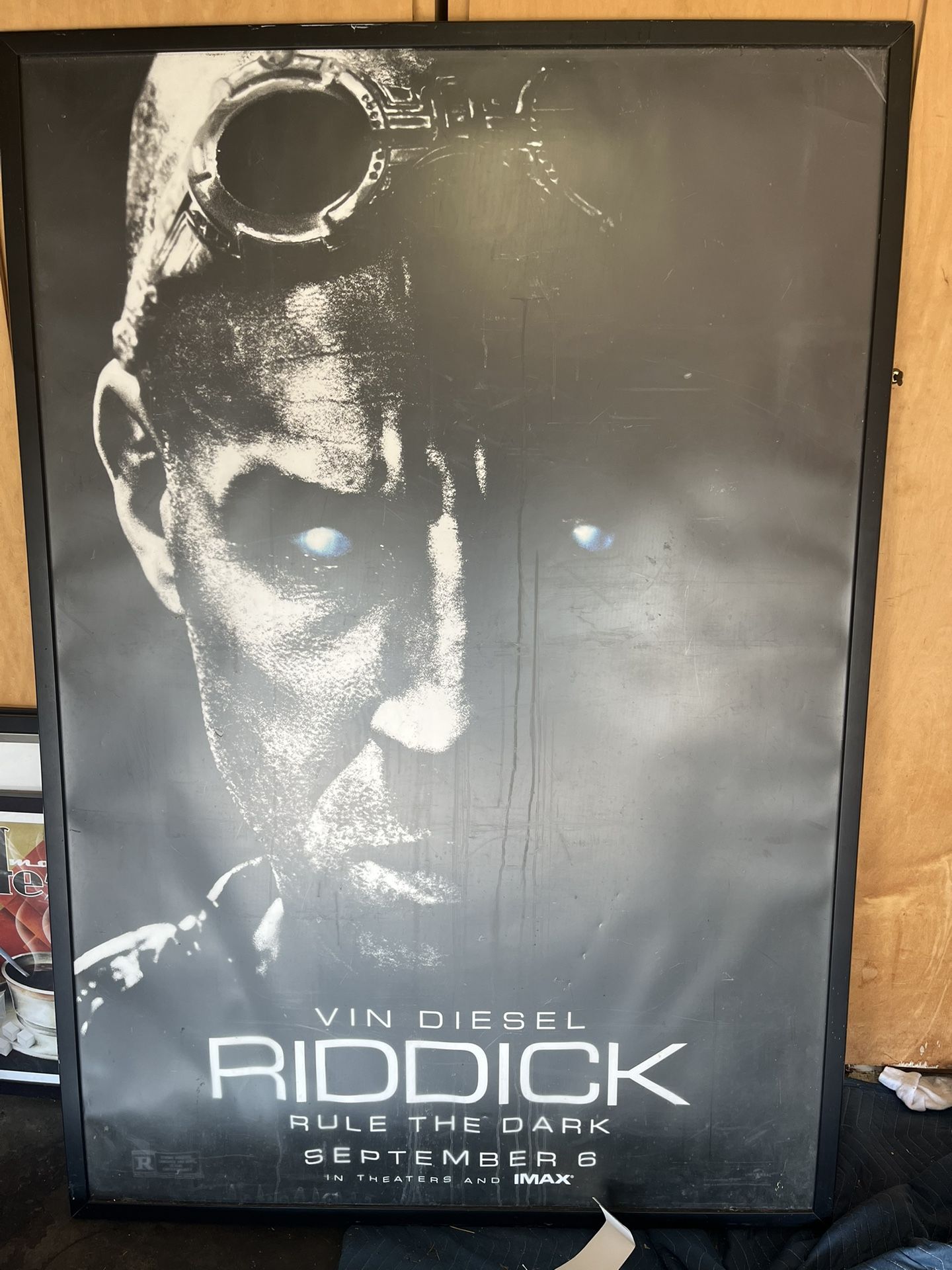 Riddick Poster. Framed.