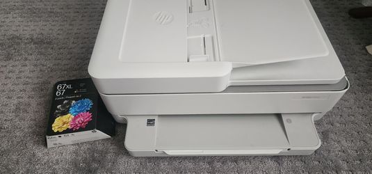 HP envy 6455e inkjet printer with brand new cartridges