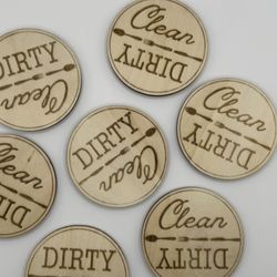 Dishwasher “clean/dirty” Wood Magnets