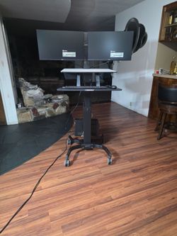 ERGOTRON WORKFIT DUAL MONITOR STANDING DESK
