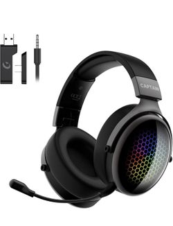 2.4GHz Wireless Gaming Headset for PS5/PS4/PC/Switch - Bluetooth 5.3 Headphones with 7.1 Surround Sound, Noise-Canceling Mic, 30+Hr Battery & Support 