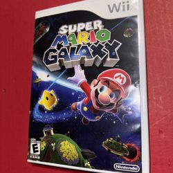 Super Mario Galaxy (Nintendo Wii, 2007) Complete W/ Manual CIB TESTED