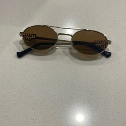 Miu Miu MU Sunglasses Gold